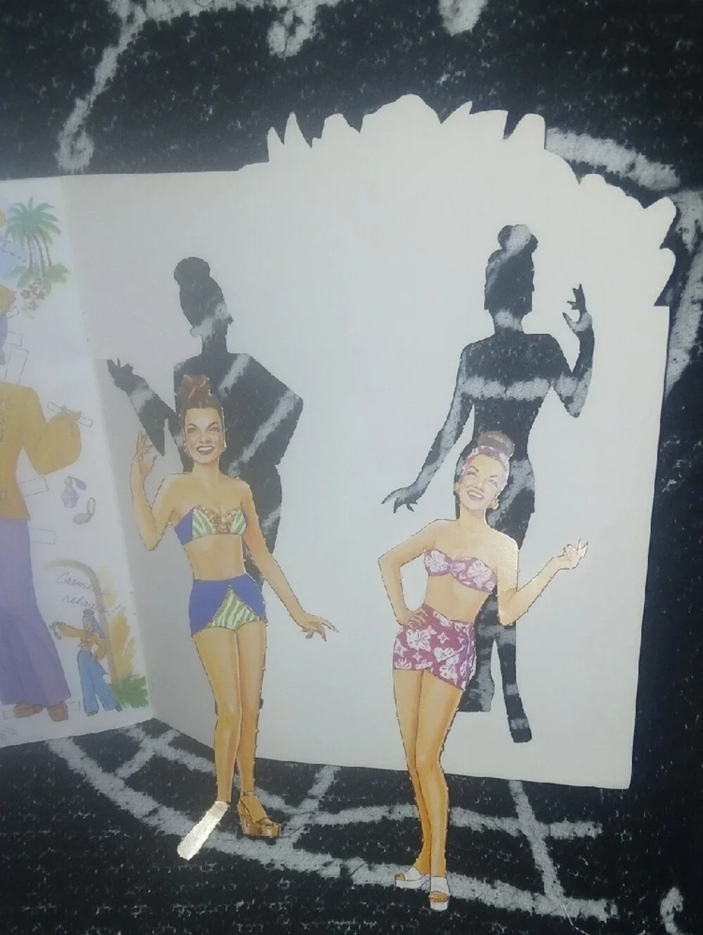 Vintage 90s Carmen Miranda Singing Star Paper Dolls Book